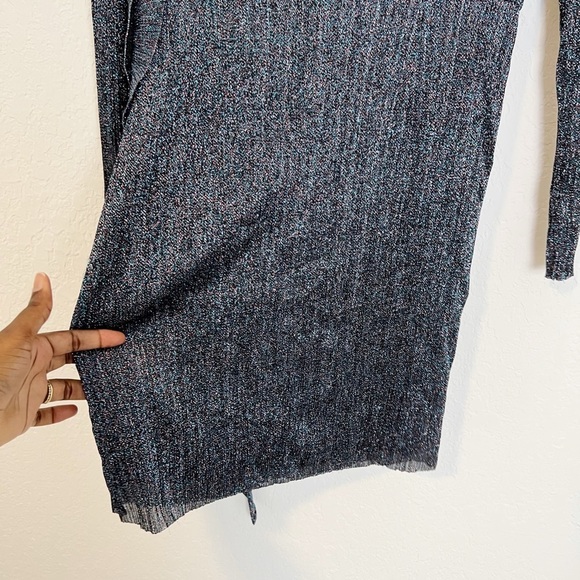 Aidan by Aidan Mattox Metallic Faux Wrap Dress - Picture 10 of 13